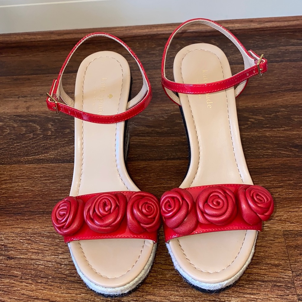 Kate Spade Flower Wedges